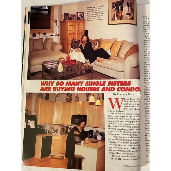 Ebony Magazine April 2001. Cover photo: Shemar Moore & Morris Chestnut. Like New - Picture 5 of 16